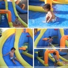 image:imageBig Splash Triple Water Slides and Pool Water Park 24 ft L x 21 ft W x 8 ft H Triple Slides Blower Included Splash Pool Netted for Safety Outdoor Fun for Kids