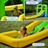 image:imageBounceland Bounce N Splash Island Wet or Dry Inflatable Bouncer or Water Slide All in one Large Pool Fun Bouncing Area with Basketball Hoop Long Slide UL Certified Blower Included