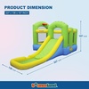 image:imageBounceland Bounce N Splash Island Wet or Dry Inflatable Bouncer or Water Slide All in one Large Pool Fun Bouncing Area with Basketball Hoop Long Slide UL Certified Blower Included
