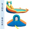 image:imageBounceland Double Play Water Slide 138 ft L x 138 ft W x 66 ft H Water Park Large Splash Pool Outdoor Fun with Dual Slides Water Spray Climbing Wall Active Play for Kids