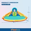 image:imageBounceland Double Play Water Slide 138 ft L x 138 ft W x 66 ft H Water Park Large Splash Pool Outdoor Fun with Dual Slides Water Spray Climbing Wall Active Play for Kids