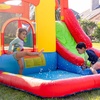 image:imageBounceland Jump and Splash Adventure Bounce House or Water Slide All in one Large Pool Fun Bouncing Area with Basketball Hoop Long Slide with Climbing Wall UL Certified Blower Included