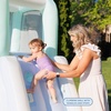image:imageBounceland Splash N Dash Dream Water Slide 144ft L x 91ft W x 68ft H inflated Size Outdoor Fun wLong Slide Giant Splash Pool Water Spray Climbing Wall Active Play for Kids