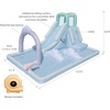 image:imageBounceland Splash N Dash Dream Water Slide 144ft L x 91ft W x 68ft H inflated Size Outdoor Fun wLong Slide Giant Splash Pool Water Spray Climbing Wall Active Play for Kids