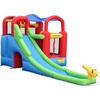 image:imageInflatable Bounce House or Water Slide Wet or Dry with Sun Roof Ball Pit 30 Balls Water Gun Fun Bouncing Area with Basketball Hoop Long Slide with Climbing Wall UL Certified Blower Included